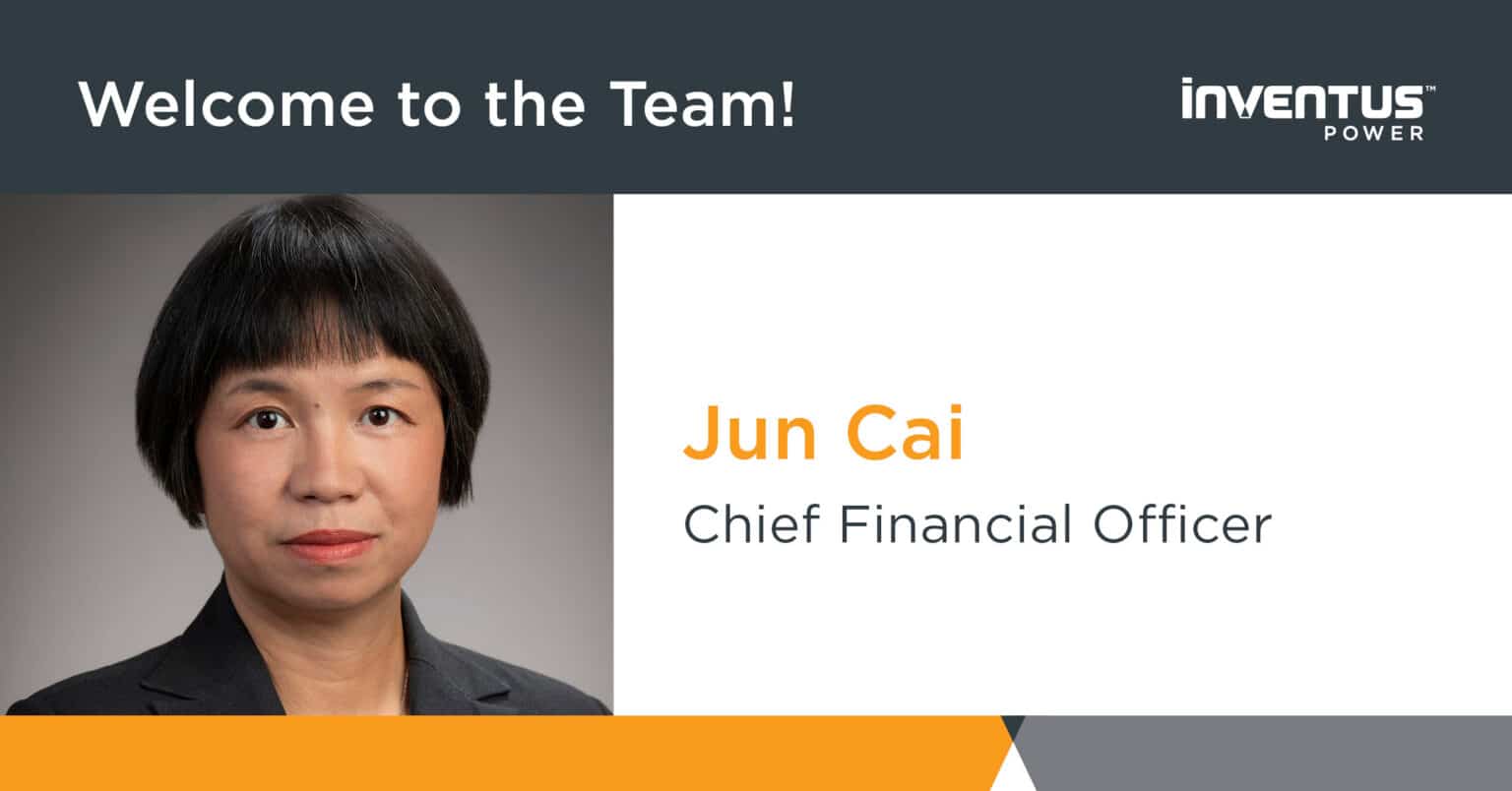 Inventus Power Appoints Jun Cai as New Chief Financial Officer ...